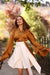 Caramel Baroque Blouse