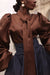  Brown Satin Baroque Blouse 