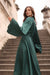  Green Satin Baroque Dress 