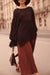  Pleated Black Blouse 