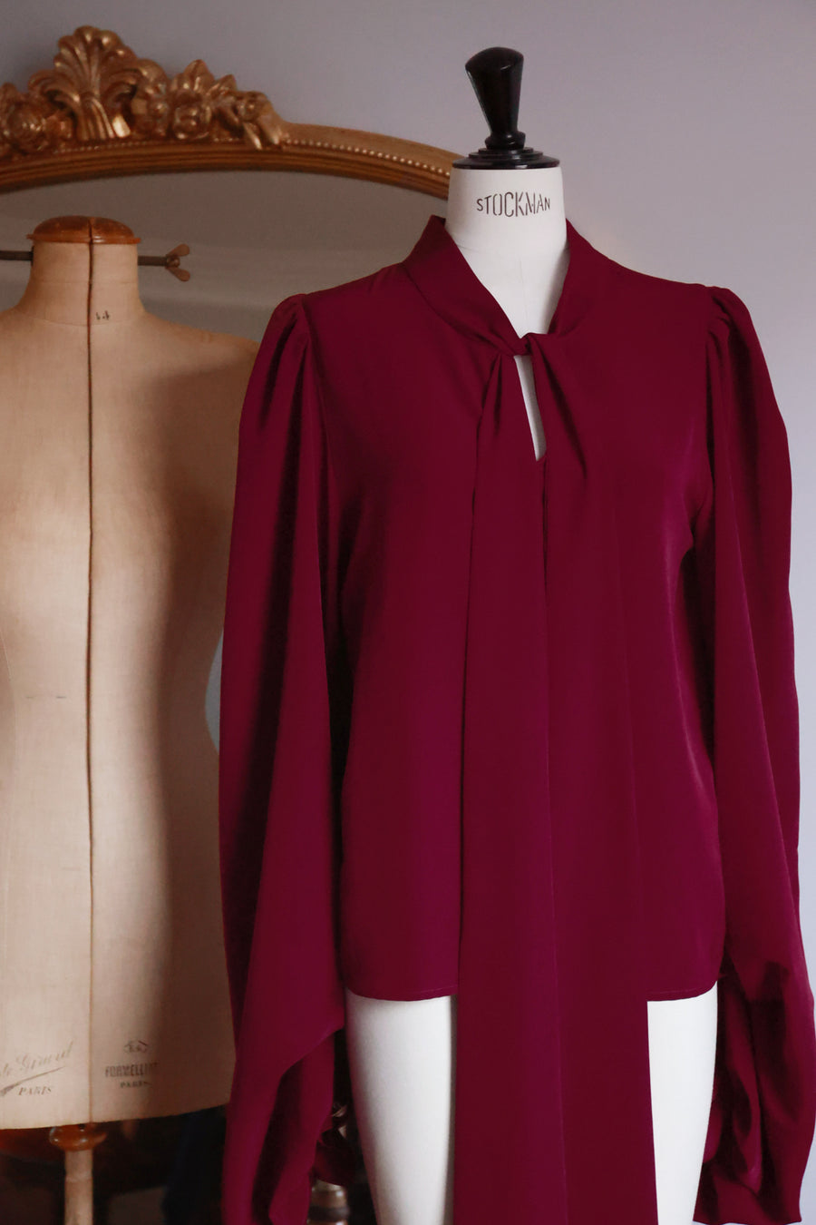 Bordeaux Baroque Blouse