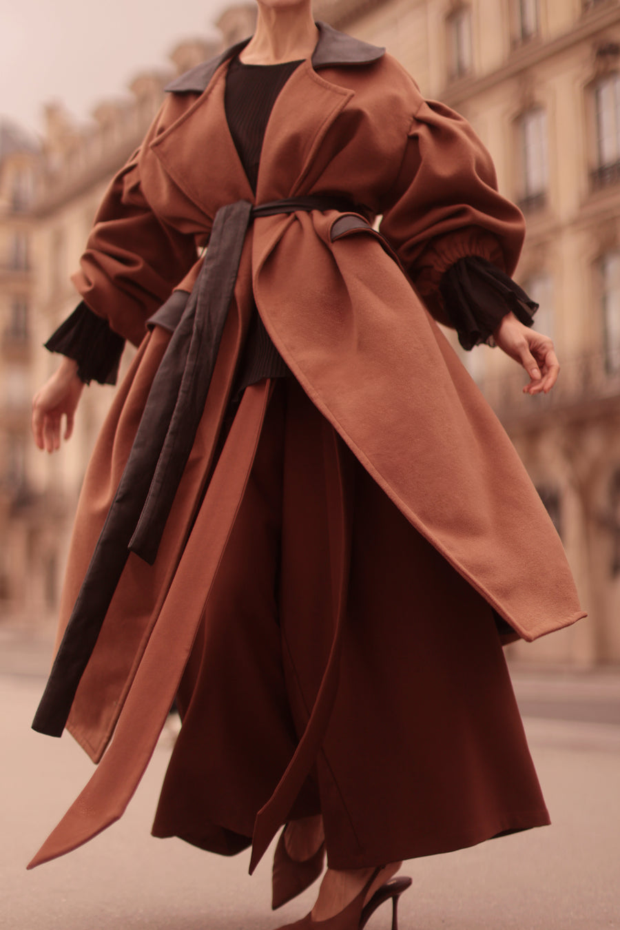 Brown Cascade Coat
