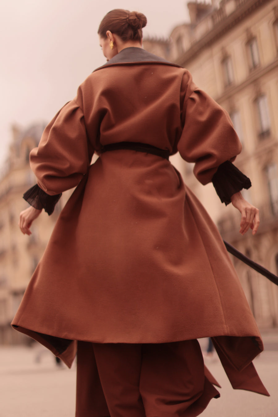 Brown Cascade Coat