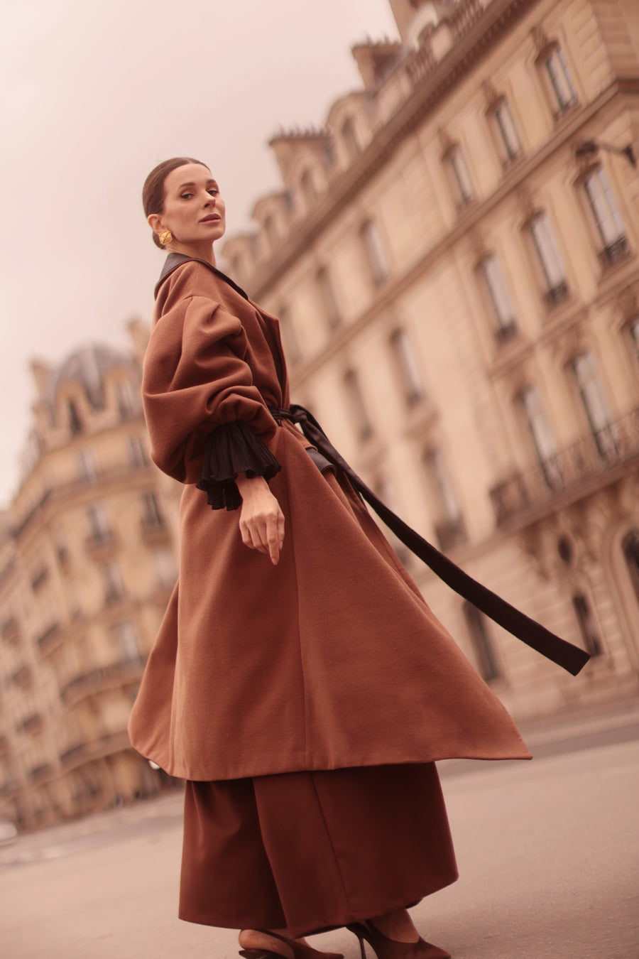 Brown Cascade Coat