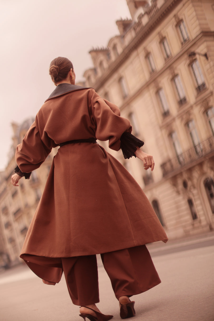 Brown Cascade Coat