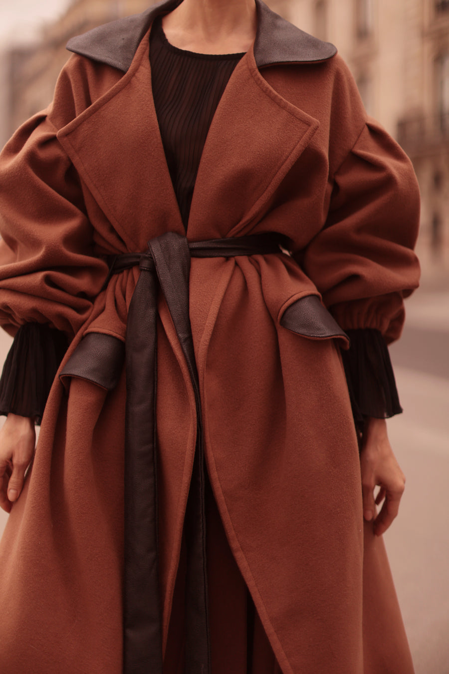 Brown Cascade Coat