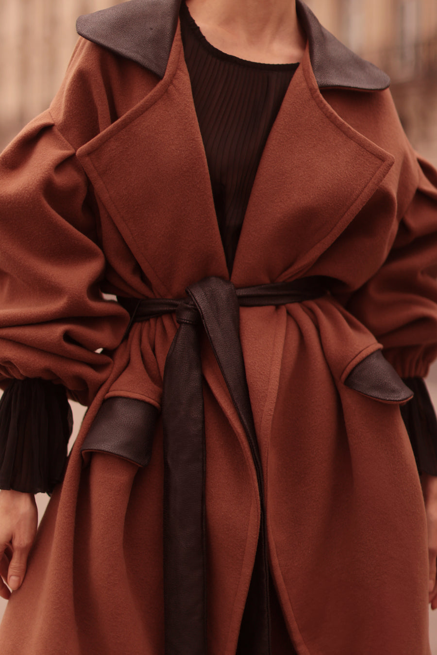 Brown Cascade Coat