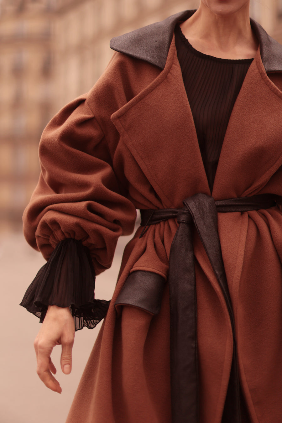 Brown Cascade Coat