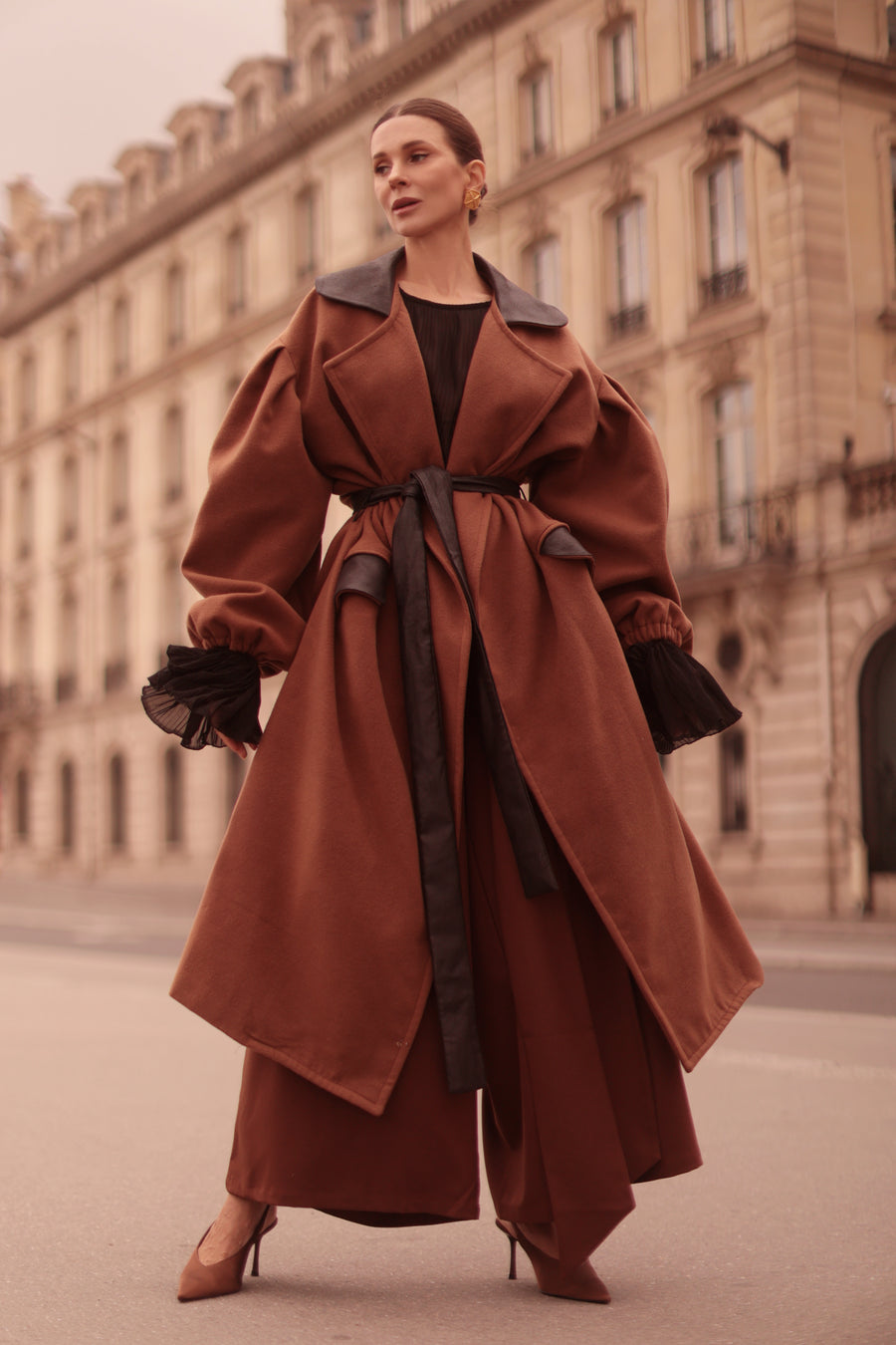 Brown Cascade Coat