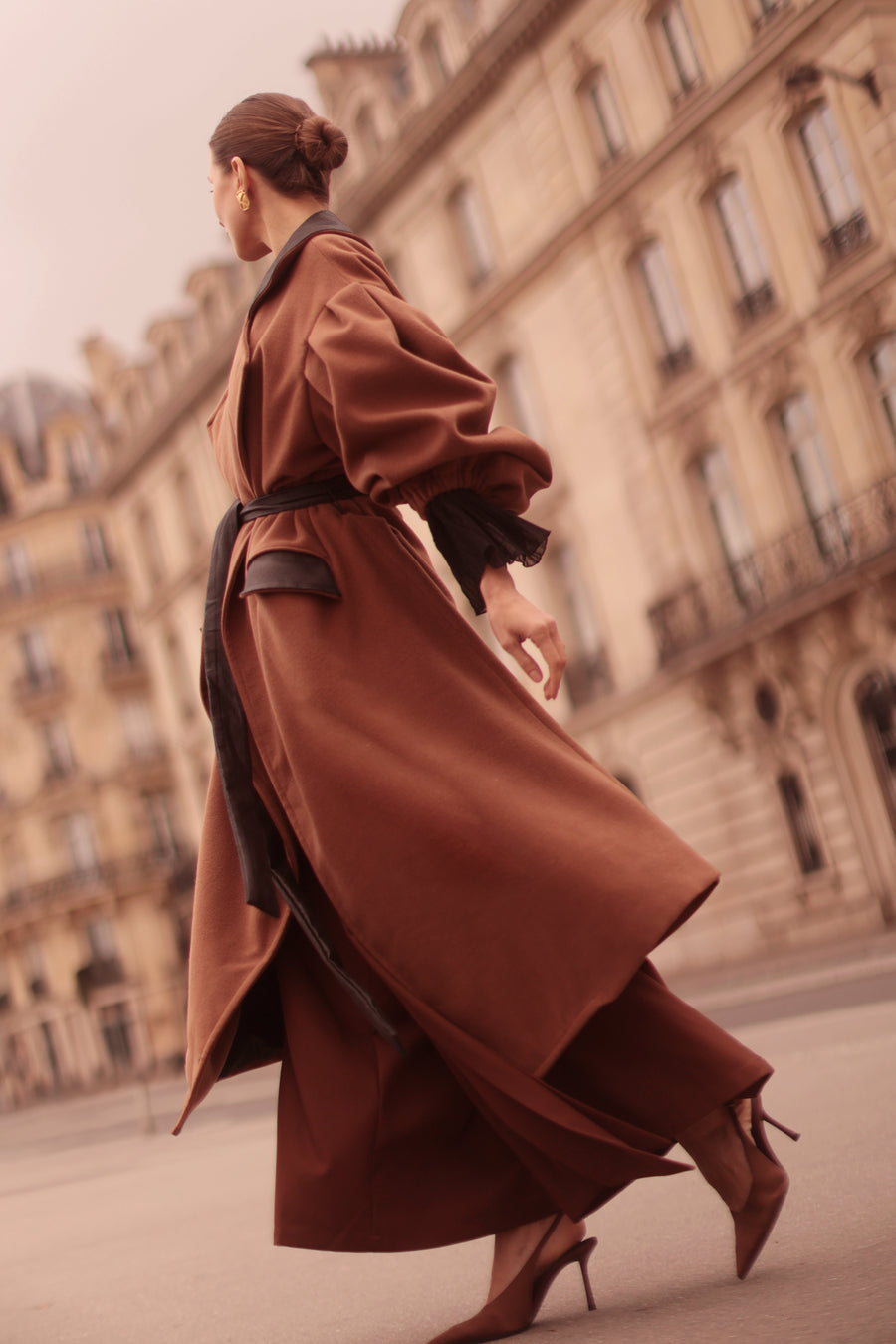 Brown Cascade Coat