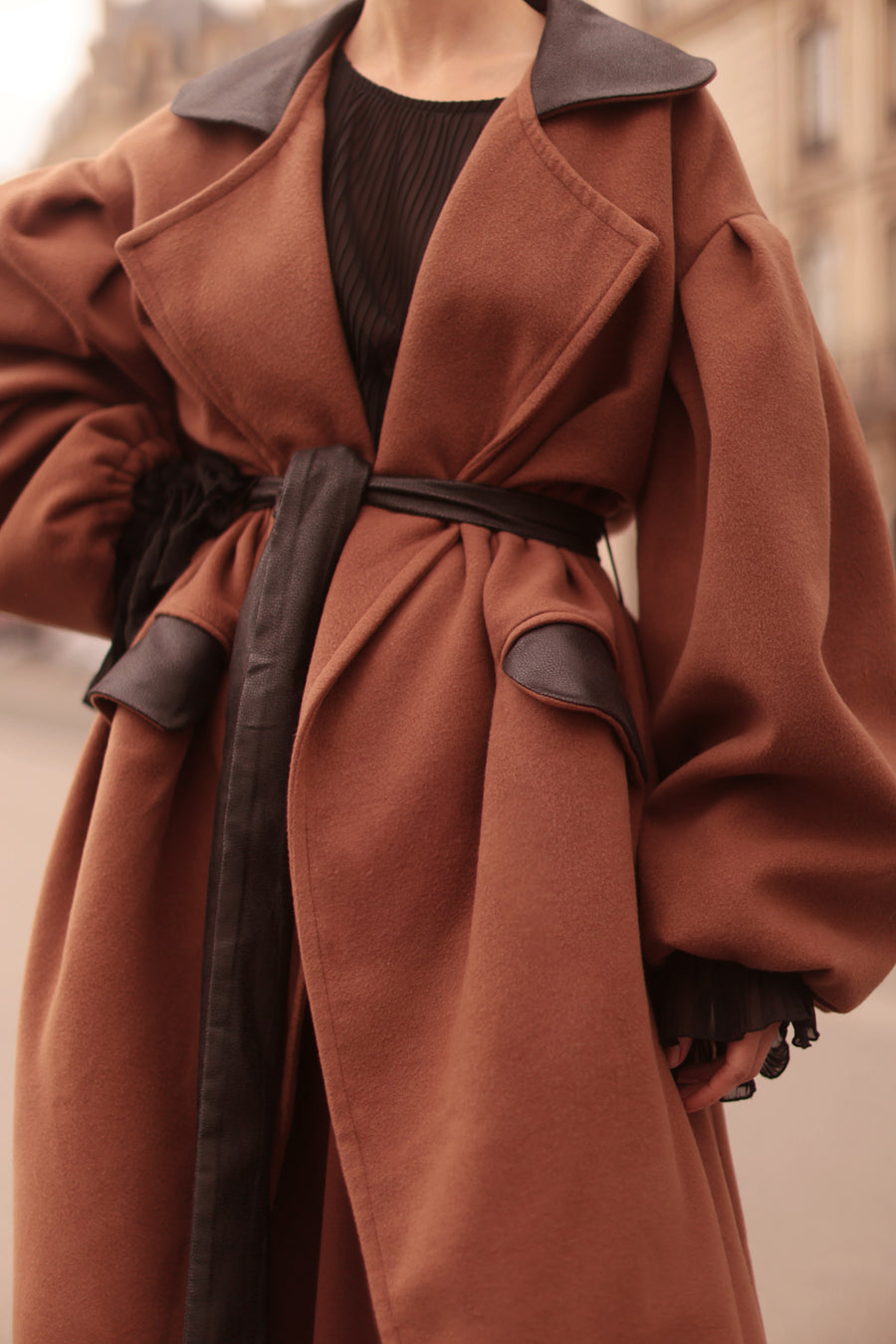 Brown Cascade Coat