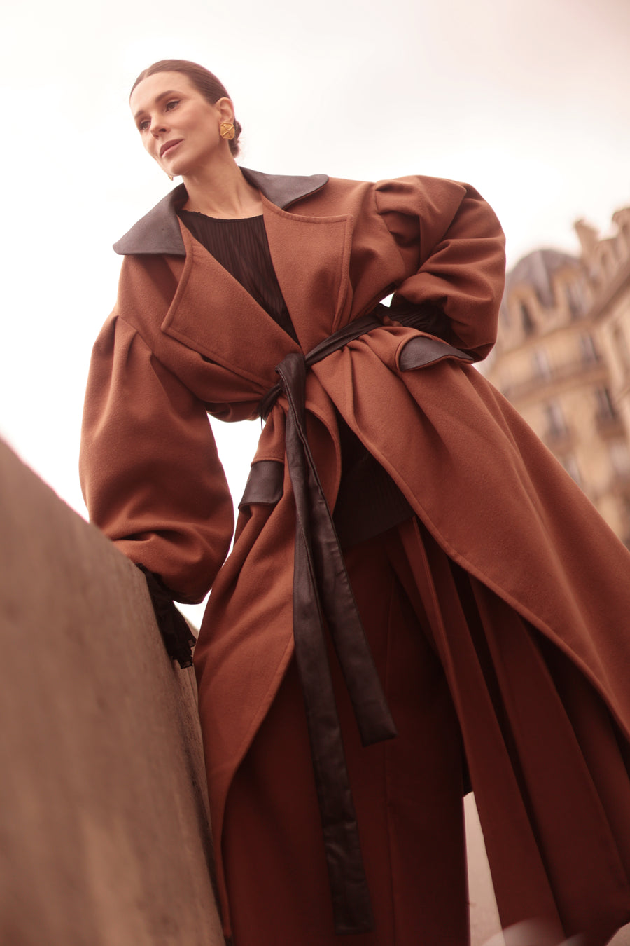 Brown Cascade Coat