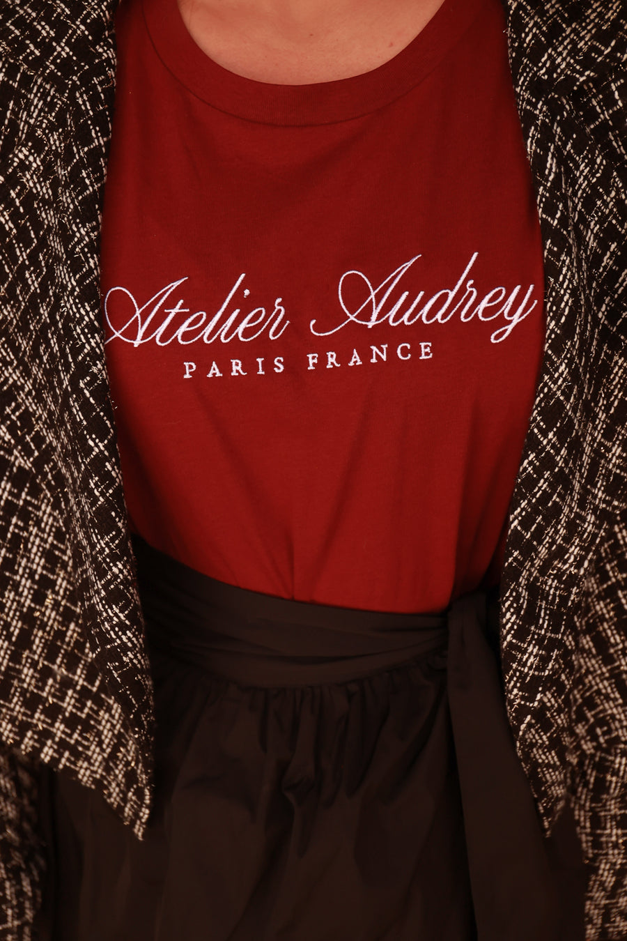 Burgundy Atelier Audrey Tee