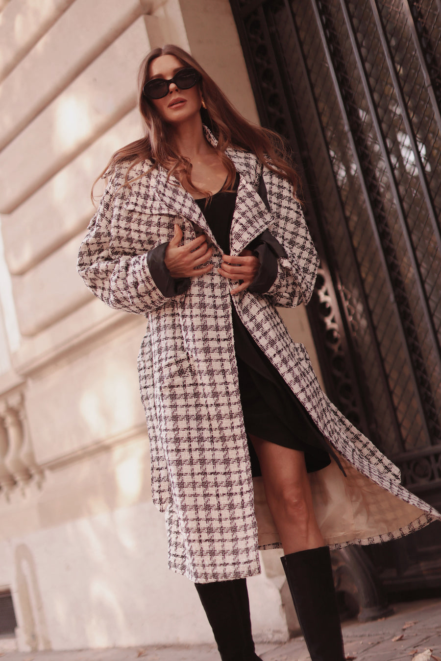 75001 Tweed French Trench