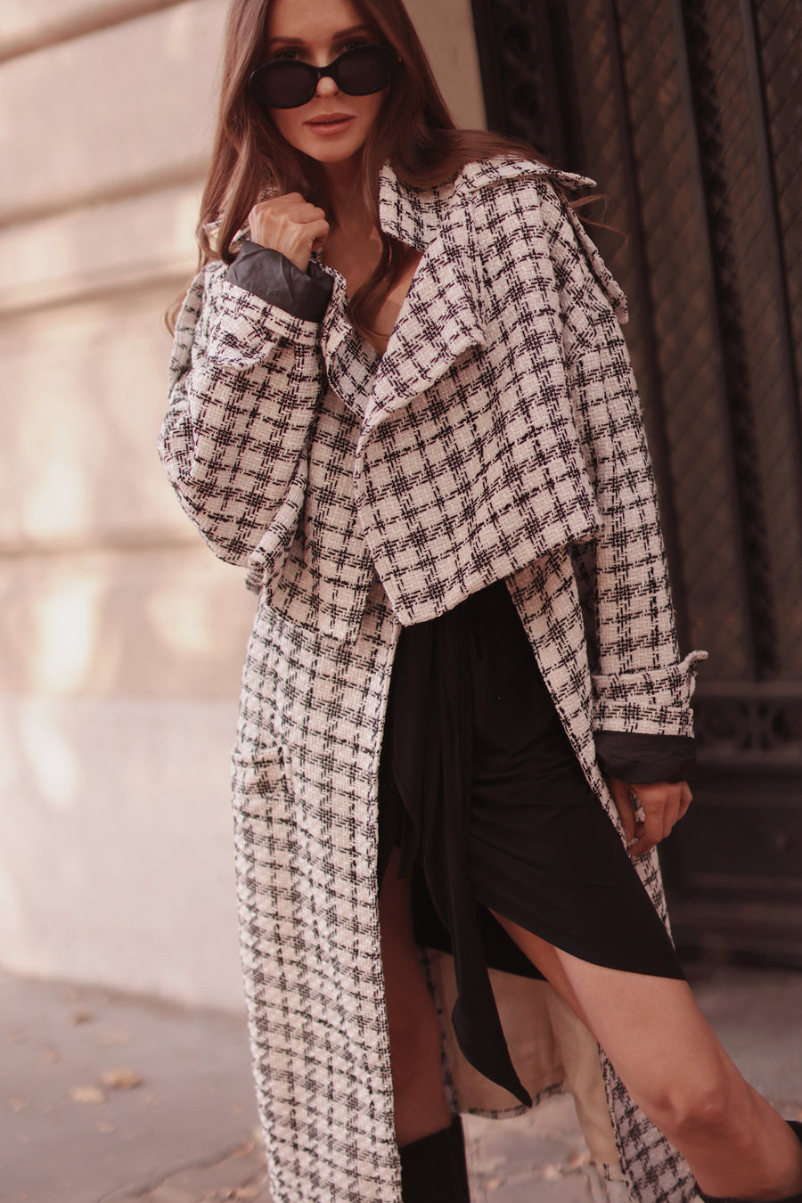 75001 Tweed French Trench