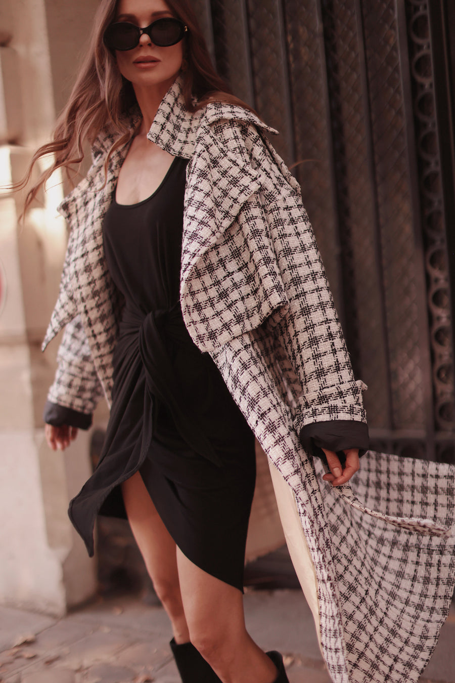 75001 Tweed French Trench