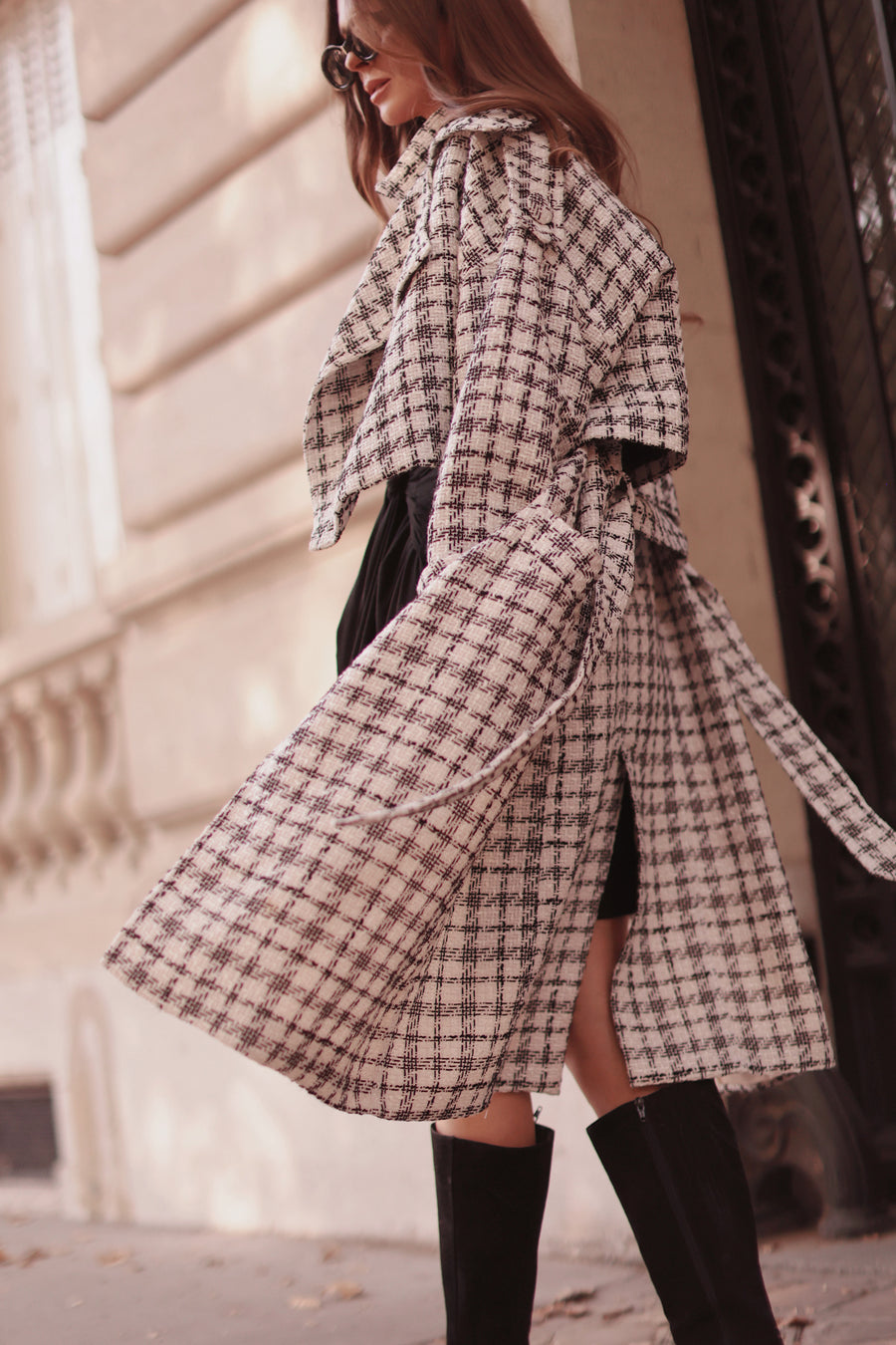 75001 Tweed French Trench