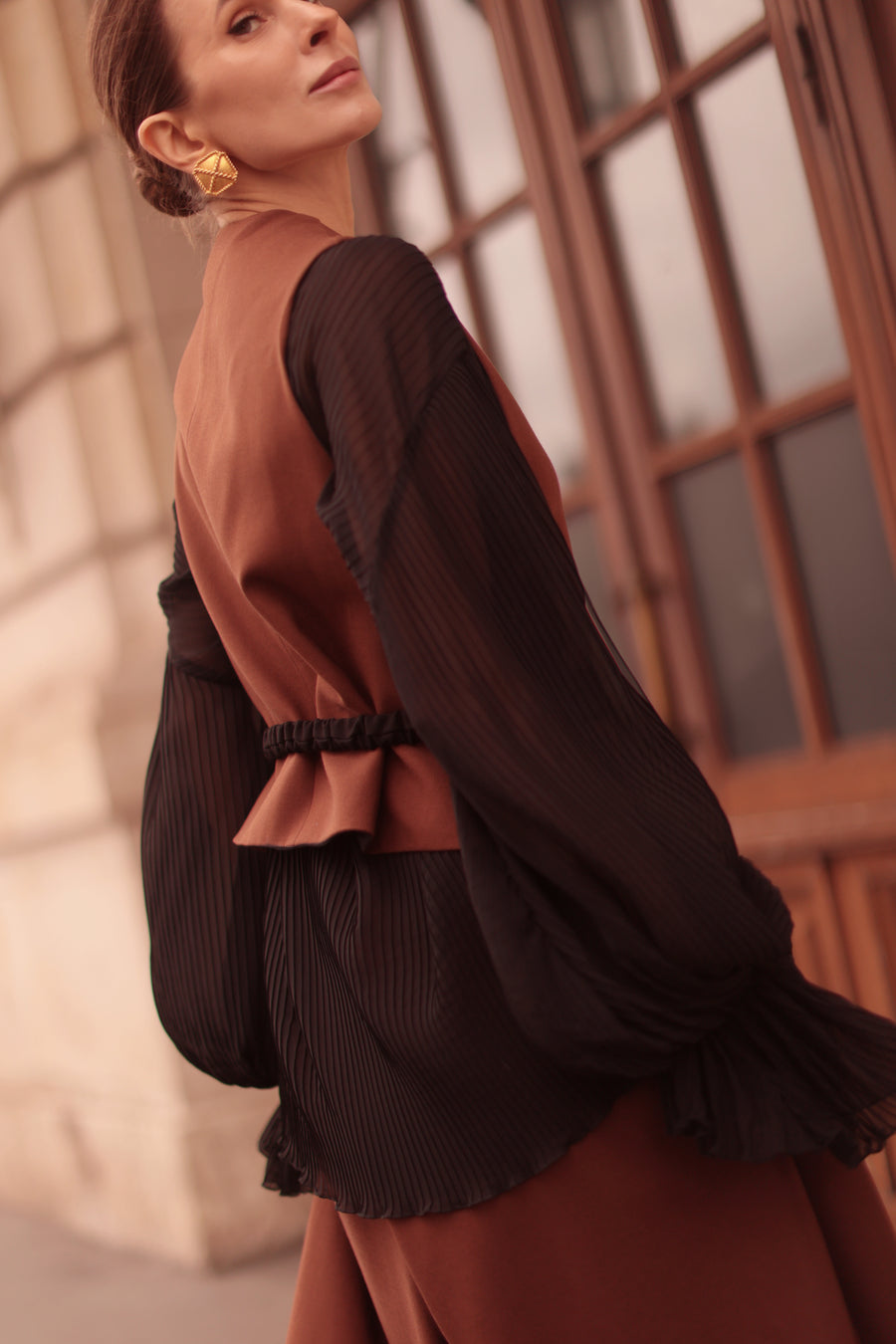 Black & Brown Waistcoat
