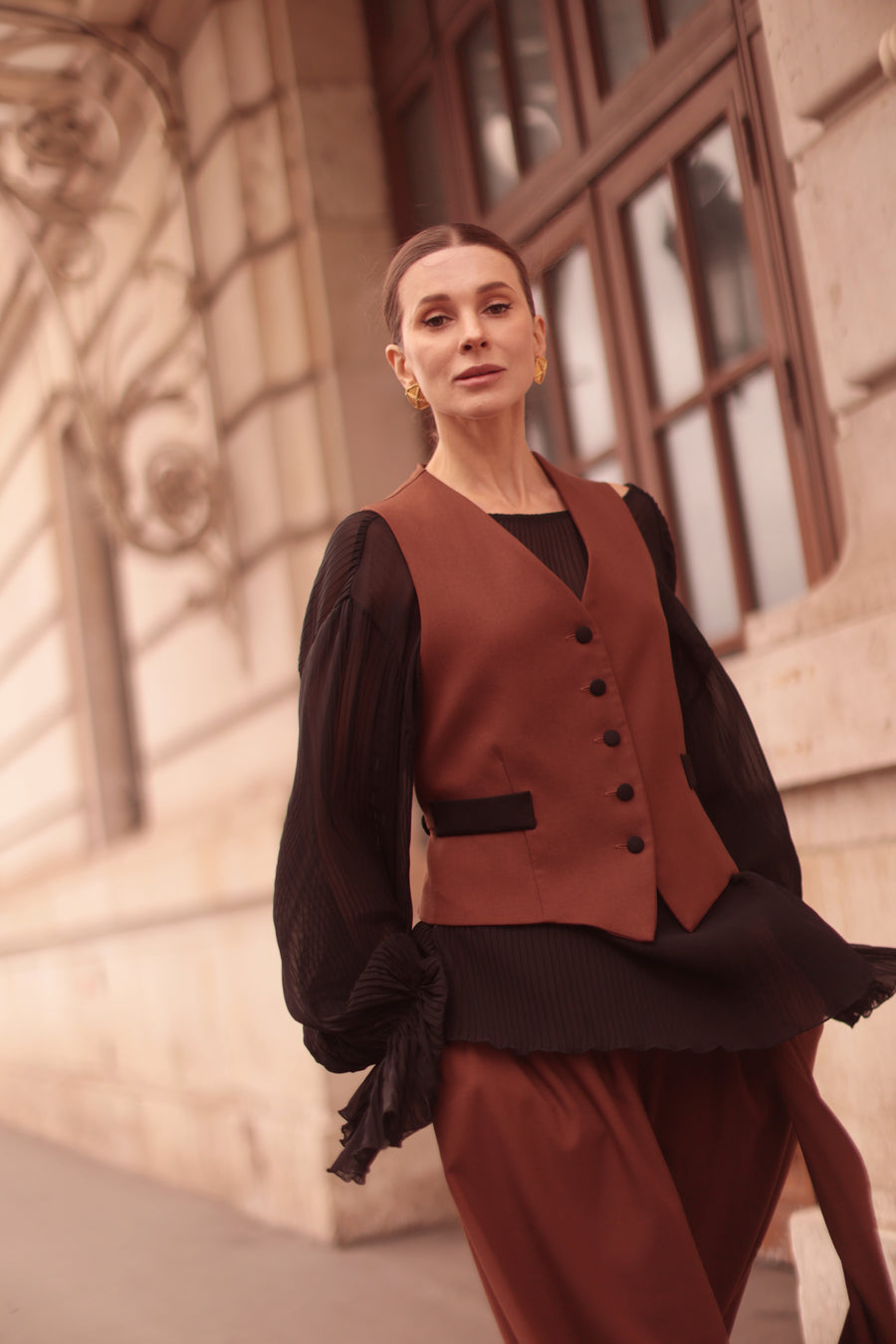 Black & Brown Waistcoat