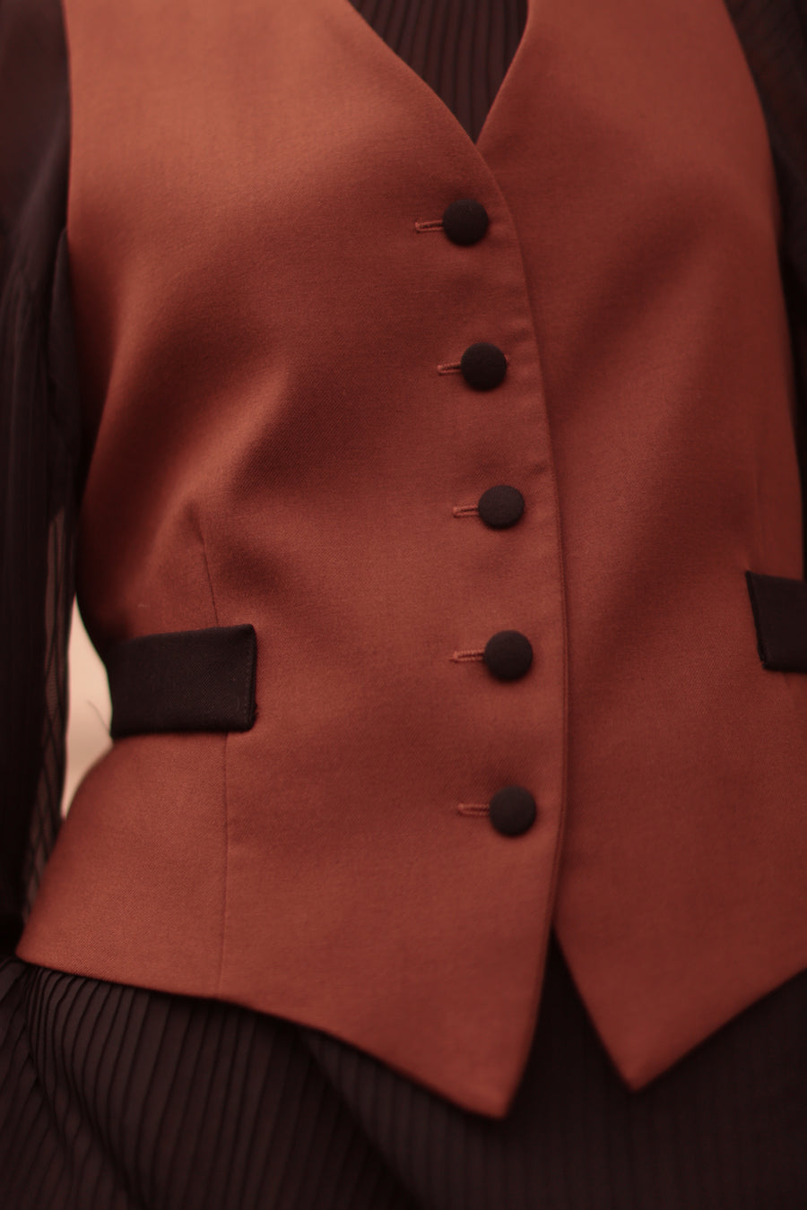 Black & Brown Waistcoat