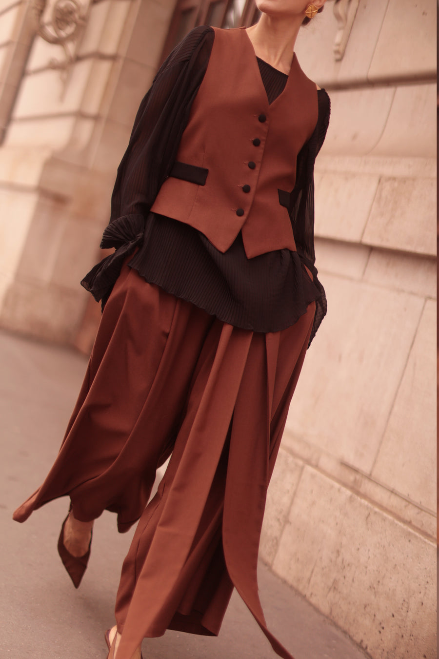 Black & Brown Waistcoat