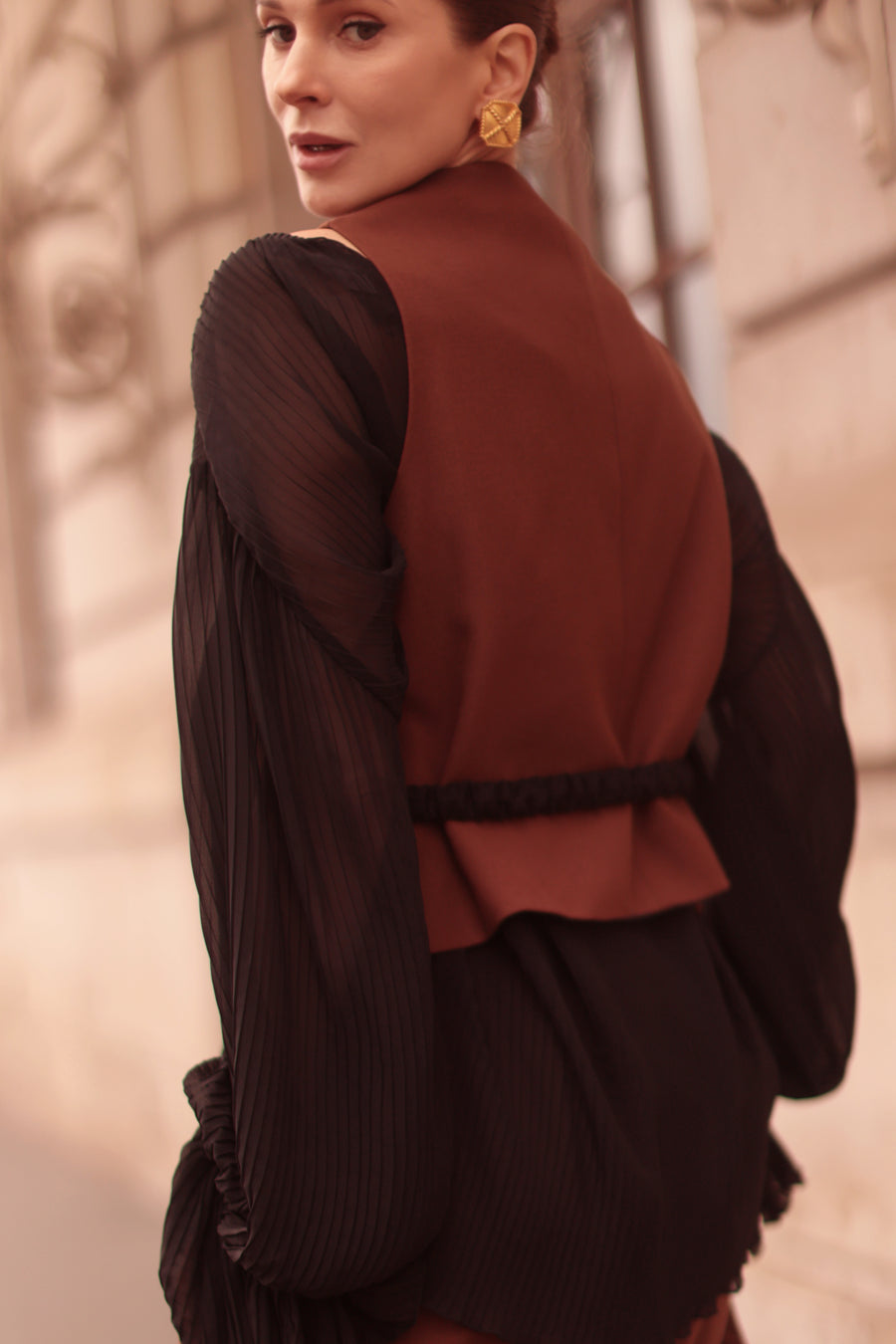 Black & Brown Waistcoat