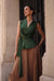  Green Satin Duchesse Blouse 