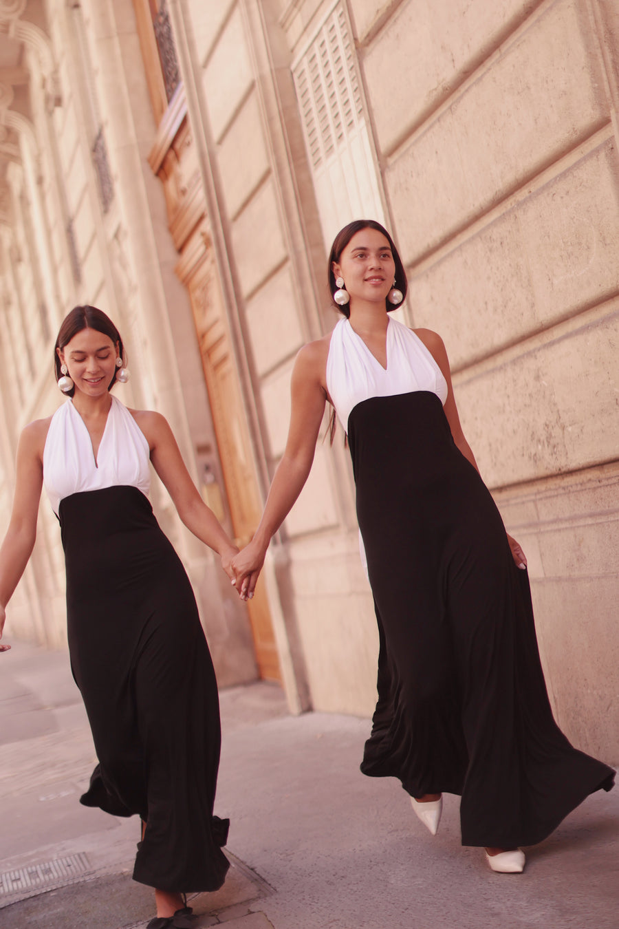 Draped Halter Dress