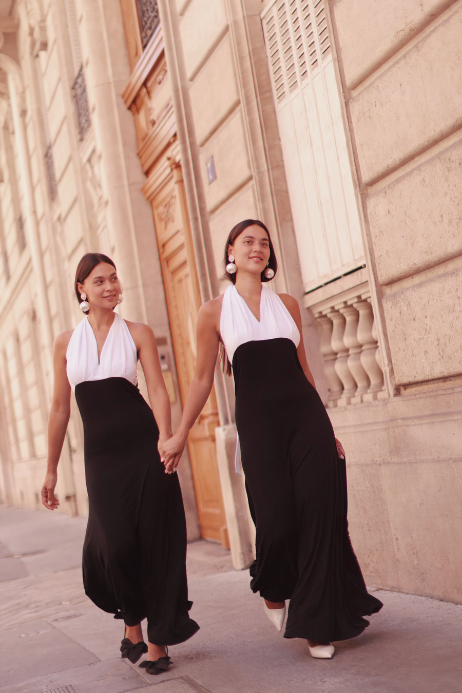 Draped Halter Dress
