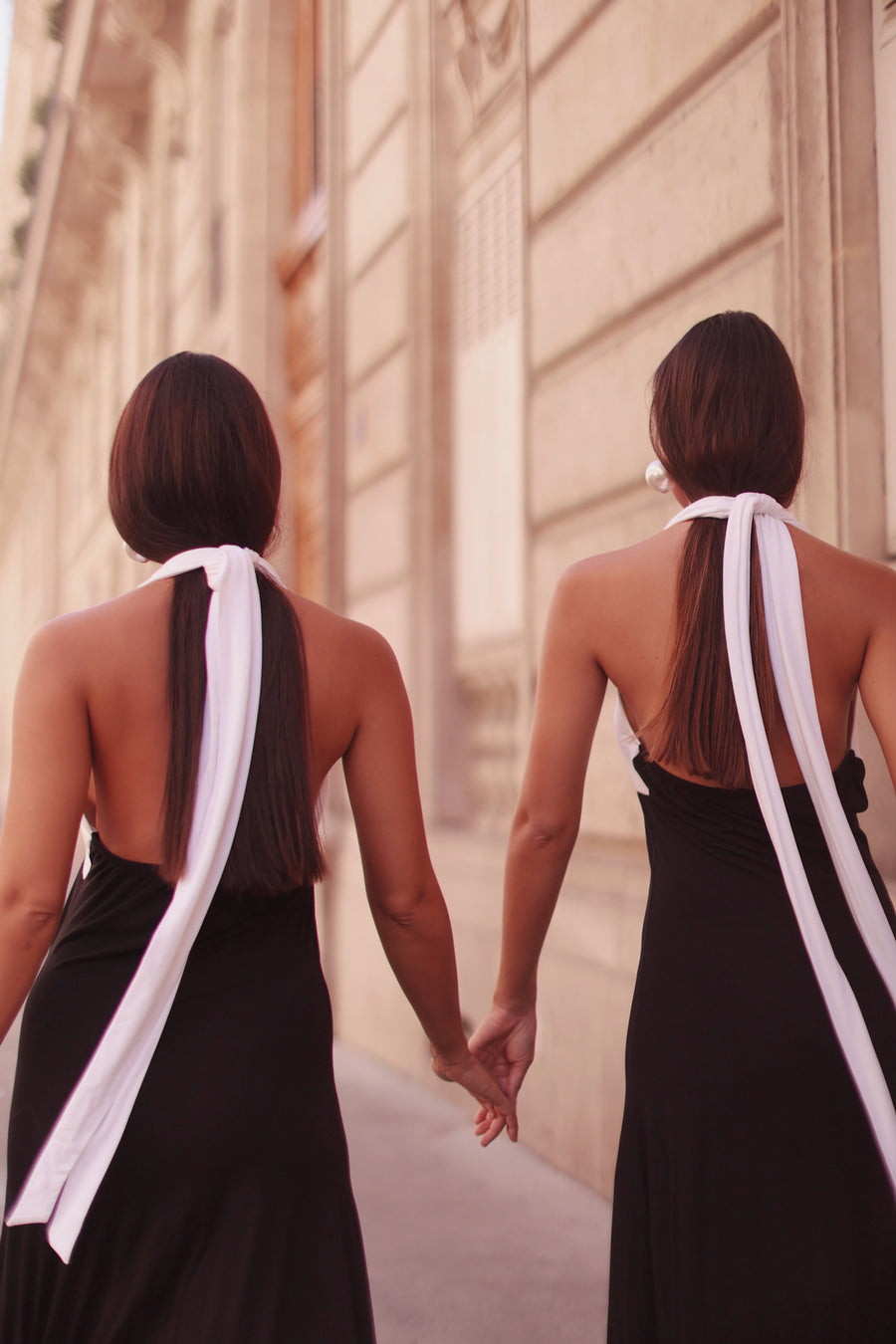 Draped Halter Dress
