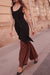 Black Sleeveless Wrap Dress