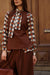 Silk Geometric Blouse