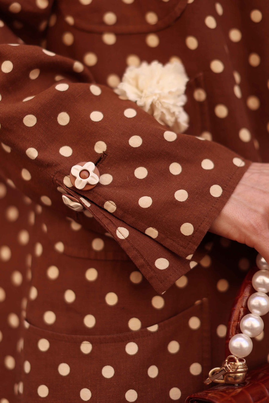 Ungaro Polka Dot Open Blazer
