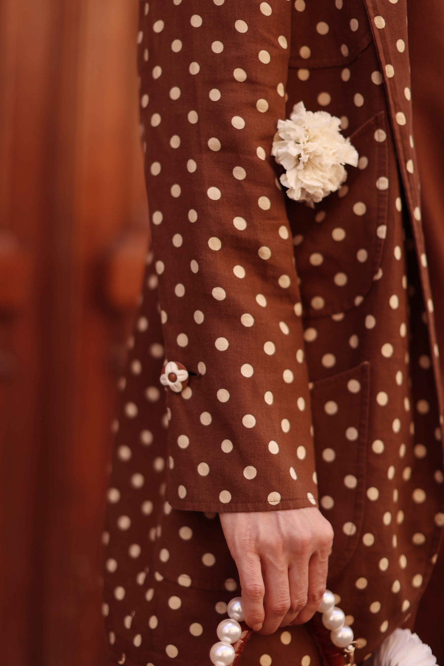 Ungaro Polka Dot Open Blazer