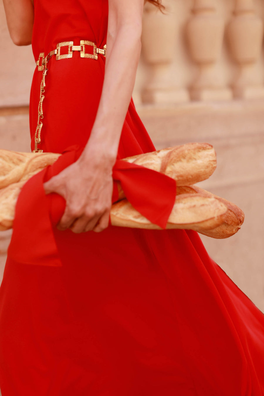 Red Summer Swing Dress