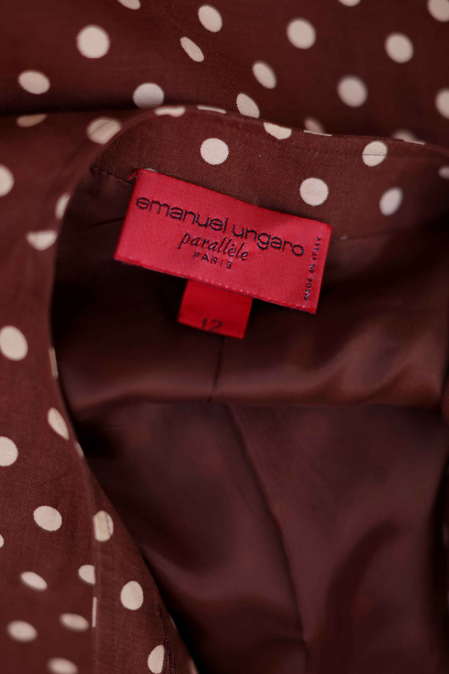 Ungaro Polka Dot Open Blazer