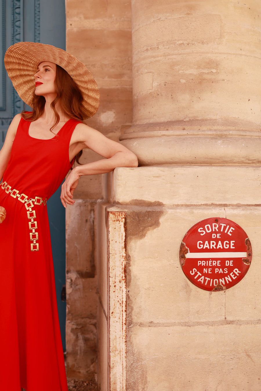 Red Summer Swing Dress