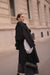  Black Cotton French Trench 