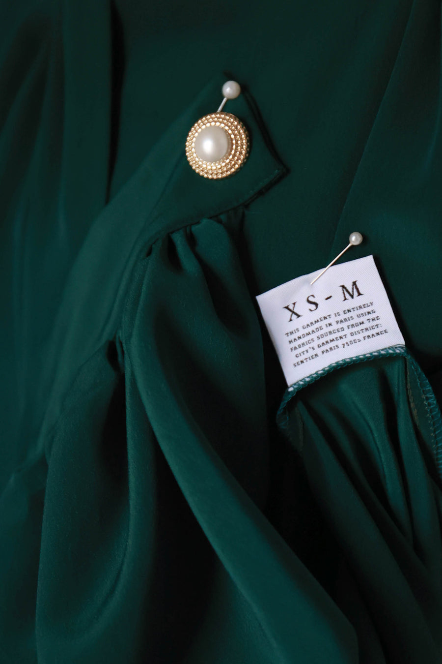 Green Baroque Blouse