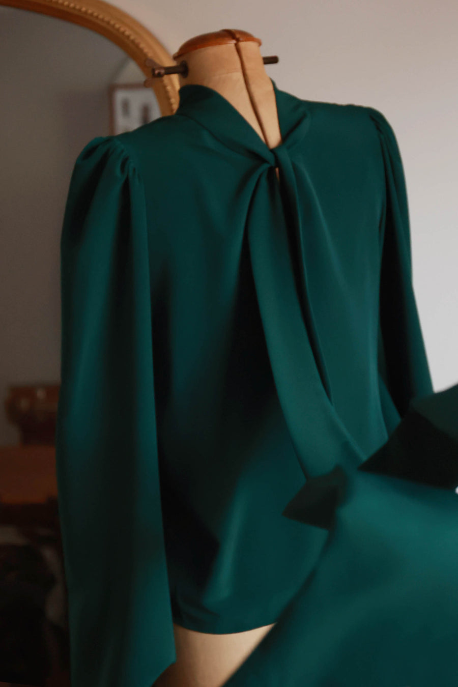 Green Baroque Blouse