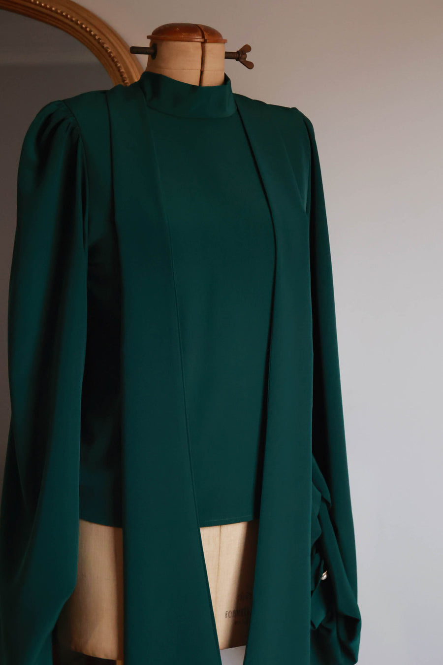 Green Baroque Blouse