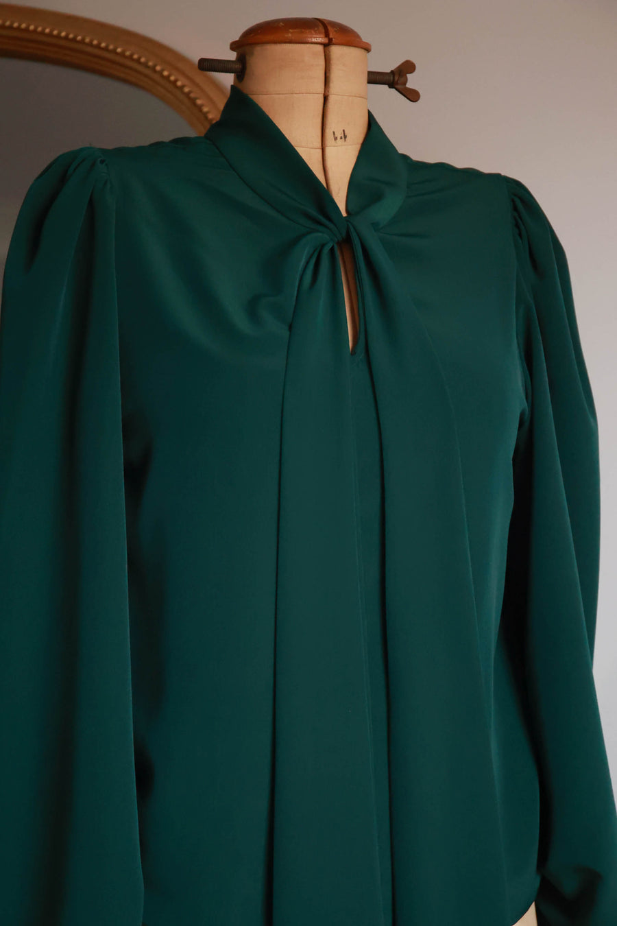 Green Baroque Blouse