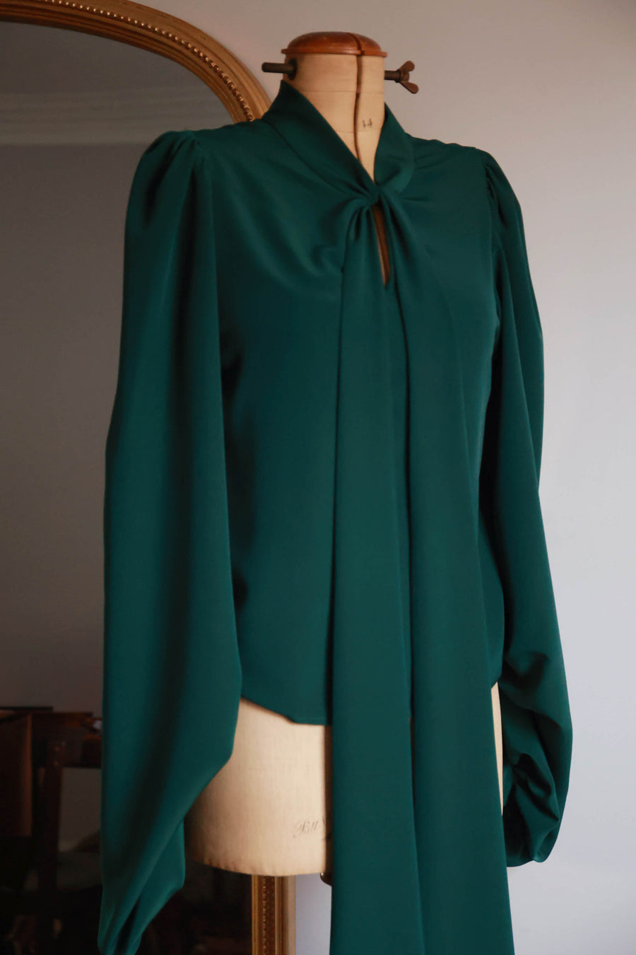 Green Baroque Blouse