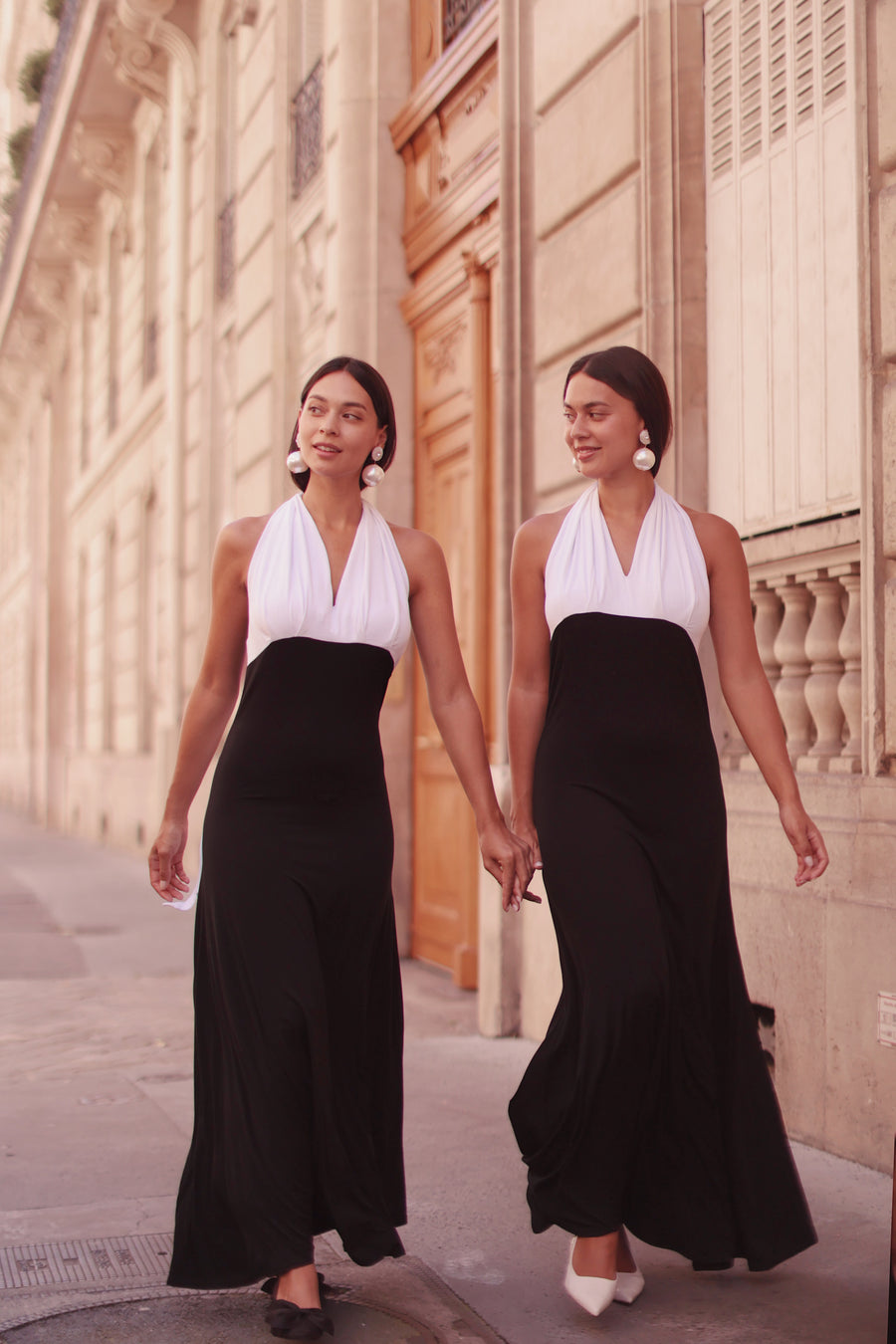 Draped Halter Dress