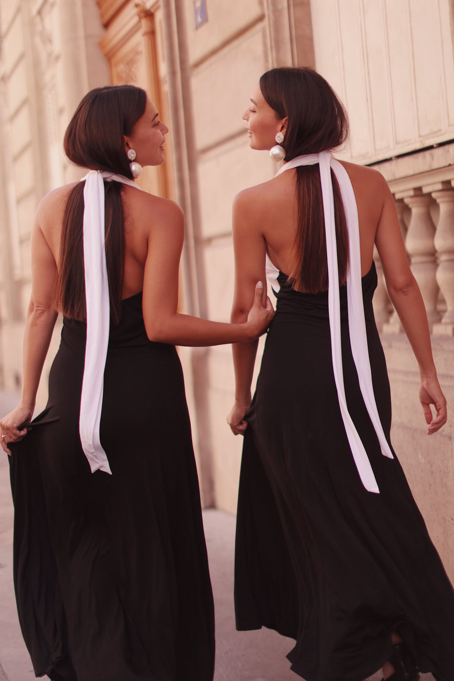 Draped Halter Dress