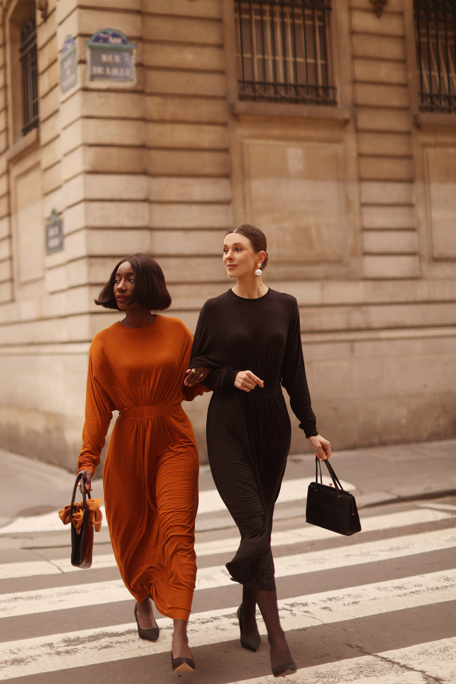 Terracotta Cotton Draped Dress