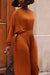  Terracotta Cotton Draped Dress 