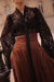 Black Lace Baroque Blouse