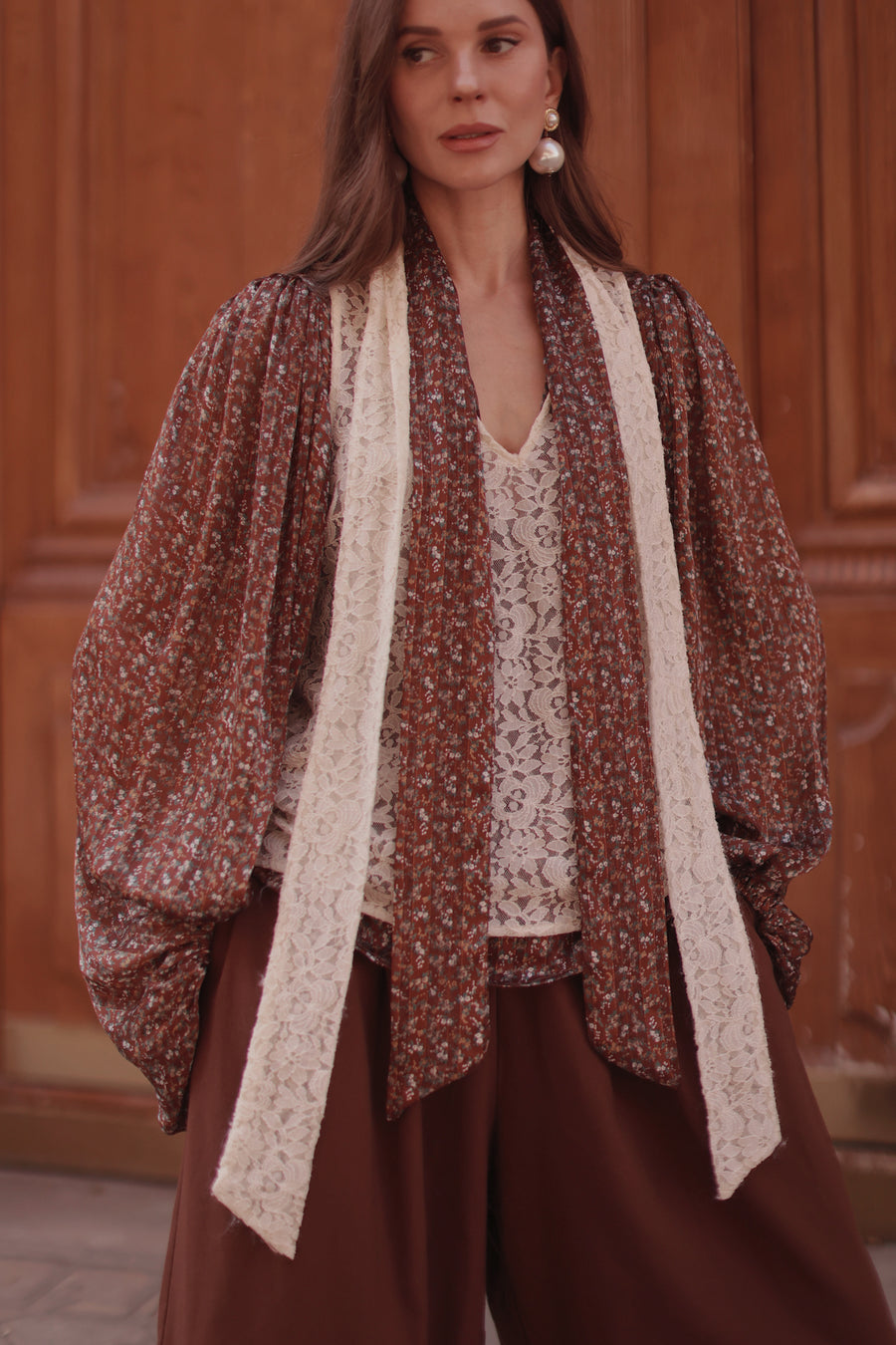 Marquise White Lace Blouse