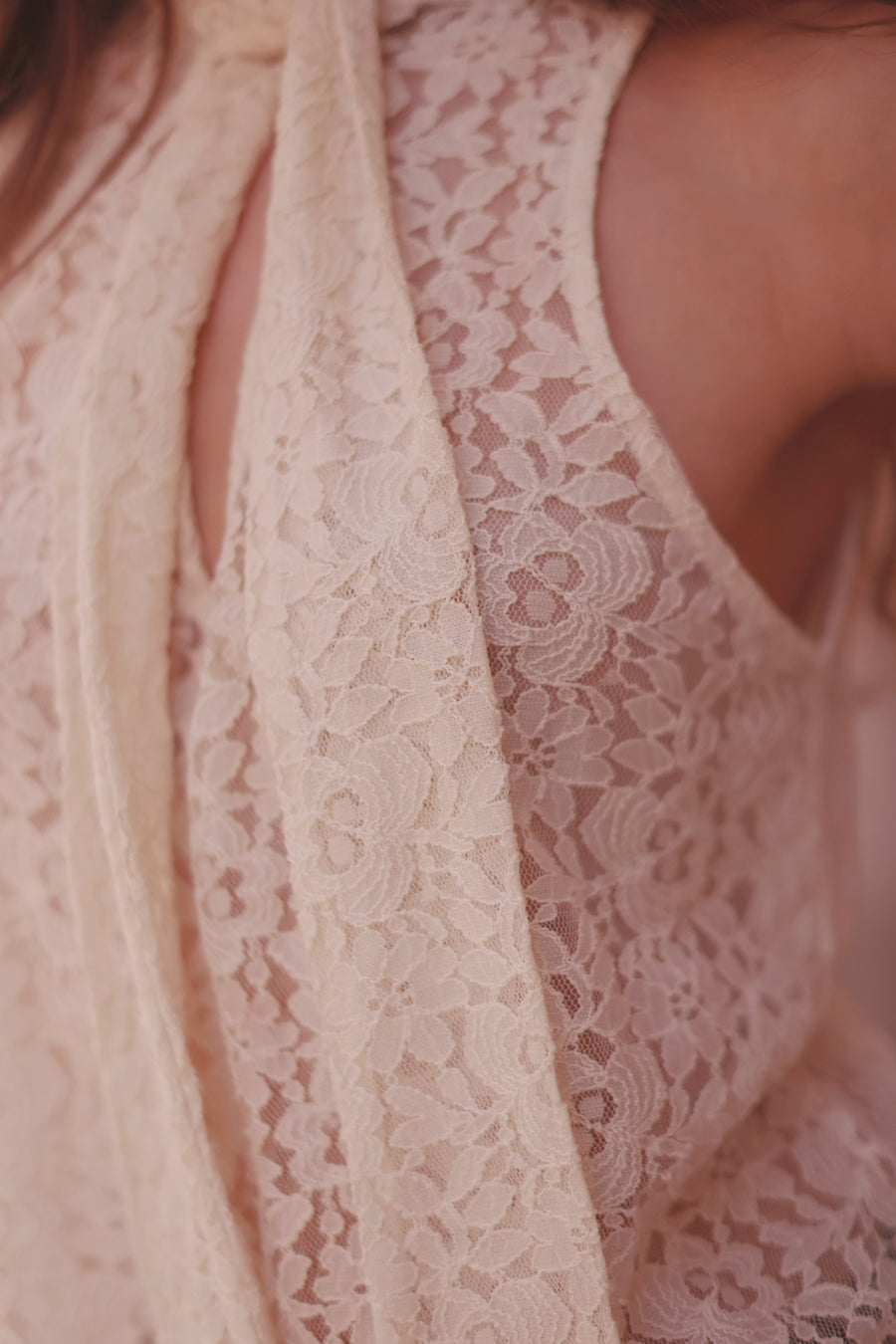 Marquise White Lace Blouse